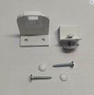 Kit 3 Conjunto Suporte Trava da Haste Janela Maxim-Ar Branco