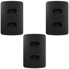 KIT 3 CONJUNTO TOMADA DUPLA 20a MARGIRIUS LINHA B3 PRETO KIT 3 CONJUNTO TOMADA DUPLA 20a MARGIRIUS LINHA B3 PRETO