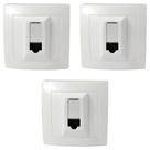 Kit 3 Conjunto Tomada Rede Rj45 Cat5e 8 Fios Pial Legrand