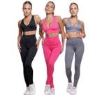 KIT 3 Conjunto Top Bojo Costa Cruzada e Calça Suplex Bella Fiore Roupa Para Academia Moda Fitness KIT 3 Conjunto Top Bojo Costa Cruzada e Calça Suplex Bella Fiore Roupa Para Academia Moda Fitness