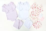 KIT 3 Conjuntos de Body e Calça com Extensor - Feminino - RN / P / M /G - Nethuno Baby