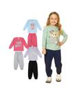 Kit 3 Conjuntos De Inverno Frio Agasalhos Infantil Feminino