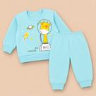Kit 3 Conjuntos de Moletom Quentinho Com 6 Peças Para Bebês Até 12 Meses