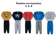 Kit 3 Conjuntos Moletom Infantil Masculino Inverno