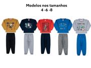 Kit 3 Conjuntos Moletom Infantil Masculino Inverno