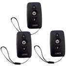 Kit 3 Controles Remoto 433,92 Tx7000 Black Portão De Garagem Ou Alarme
