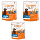 Kit 3 Cookie Golden Cães Adultos 350gr Original Sem Corantes