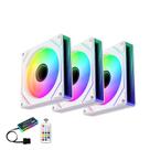 Kit 3 Cooler Fan ARGB Gamer Para CPU Gabinete Com Controlador G-VR347K
