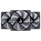 Kit 3 Cooler Fan Rise Mode 120mm 12v Preto - RM-BK-01-FB