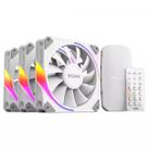 Kit 3 Coolers 120mm Sangue Frio 3 - LED ARGB - com Controladora - Branco - Pcyes K3ARGBSF3WGBR