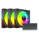 Kit 3 Coolers Fans Pc Gamer ARGB 120mm Hub Controladora Kit 3 Coolers Fans Pc Gamer ARGB 120mm Hub Controladora