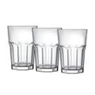 Kit 3 Copo Vidro 350ml Trevi Mesa Posta Casa Nova Bar Cozinha Suco Drink Bebidas Smoothies Vitamina