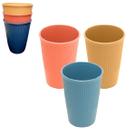 Kit 3 Copos 300ml Fibra de Bambu Ecológico Sustentável