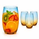 Kit 3 copos de vidro grande degrade 475ml ambar bebidas drinks suco agua mesa posta luxo casa bar restauranteta luxo cas Kit 3 copos de vidro grande degrade 475ml ambar bebidas drinks suco agua mesa posta luxo casa bar restauranteta luxo cas