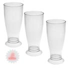 Kit 3 Copos Mini Tulipa Acrílico Transparente 220ml Chopp