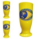 KIT 3 Copos Tulipa Adesivo Copa Do Mundo Brasil Cor Sortida KIT 3 Copos Tulipa Adesivo Copa Do Mundo Brasil Cor Sortida