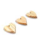 Kit 3 Corações Recorte Madeira Pinus 04 Decoração Rústica para Parede ou Artesanato