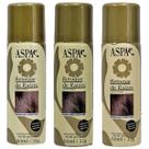 Kit 3 Cores Maquiagem De Cabelos Retoque Raízes ASPA 60ml