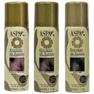 Kit 3 Cores Maquiagem De Cabelos Retoque Raízes ASPA 60ml