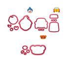 Kit 3 Cortadores Circo Carro Urso Plim Plim