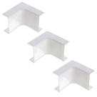 Kit 3 Cotovelo Interno 50x20 Mata junta Branco Pial 29903X Kit 3 Cotovelo Interno 50x20 Mata junta Branco Pial 29903X