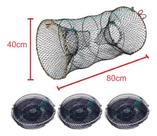 Kit 3 Covo Com Mola Armadilha Pesca Peixe 80cm Kit 3 Covo Com Mola Armadilha Pesca Peixe 80cm