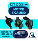 Kit 3 Coxim Calço Motor E Câmbio Honda Fit 2003 A 2008