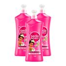 Kit 3 Creme de Pentear Infantil Seda Juntinhos Tiana 300ml