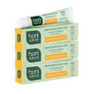Kit 3 Creme Dental Boni Natural Hortela e Curcuma 90g