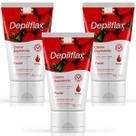 Kit 3 Creme Depilatório Facial Morango Depilflax 50G