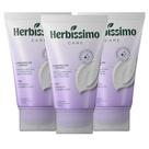 Kit 3 Creme Desodorante Antitranspirante Herbíssimo Bisnaga Care Linhaça E Coenzima Q10 55g