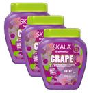 kit 3 Creme Tratamento Skala Brilho Extremo Uva 2 Em 1 1Kg
