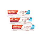 Kit 3 Cremes Dentais Anticárie Elmex Anticárie Professional 110g