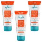 Kit 3 Cremes Esfoliantes Pés Com Ginkgo Biloba Hortelã 200g