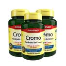 Kit 3 Cromo Picolinato de Cromo 100% IDR 60 Cáps Maxinutri