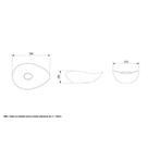 Kit 3 Cubas de Apoio Oval 54x37,5cm Ruy Ohtake Roca