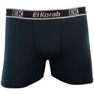 Kit 3 Cueca Boxer Box PLUS SIZE Adulto EL KORAB Original Microfibra Lisa Roupa Masculina