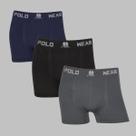 Kit 3 Cueca Boxer Polo Wear Masculina Confortável Microfibra