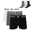 Kit 3 Cueca Boxer Polo Wear Microfibra Sortido + 3 Meias M15 Kit 3 Cueca Boxer Polo Wear Microfibra Sortido + 3 Meias M15