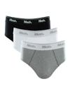 Kit/3 Cueca Slip Mash 010.04 Masculina Algodão T. P/GG