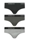 Kit/3 Cueca Slip Selene 11900.001 Algodão T. P/EG
