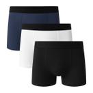 Kit 3 Cuecas Box Boxer Basic Lisa 100 Algodão Masculina Sortido