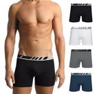 Kit 3 Cuecas Boxer Lisa Confortável Poliamida Elast 9200042