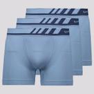 Kit 3 Cuecas Boxer Lupo Light Fit Azul Kit 3 Cuecas Boxer Lupo Light Fit Azul