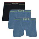 Kit 3 Cuecas Boxer Lupo Masculina Plus Size Microfibra Seamless17800 Kit 3 Cuecas Boxer Lupo Masculina Plus Size Microfibra Seamless17800