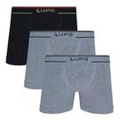 Kit 3 Cuecas Boxer Lupo Masculina Plus Size Microfibra Seamless17800