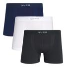 Kit 3 Cuecas Boxer Lupo Micromodal Sem Costura Original 661