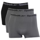 Kit 3 Cuecas Boxer Masculina Sem Costura Reebok Microfibra