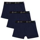 Kit 3 Cuecas Masculinas Boxer Cotton Basic Ecko Unltd Azul