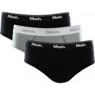 Kit 3 Cuecas Masculinas Slip Elástico Algodão Basic 010.04 Mash